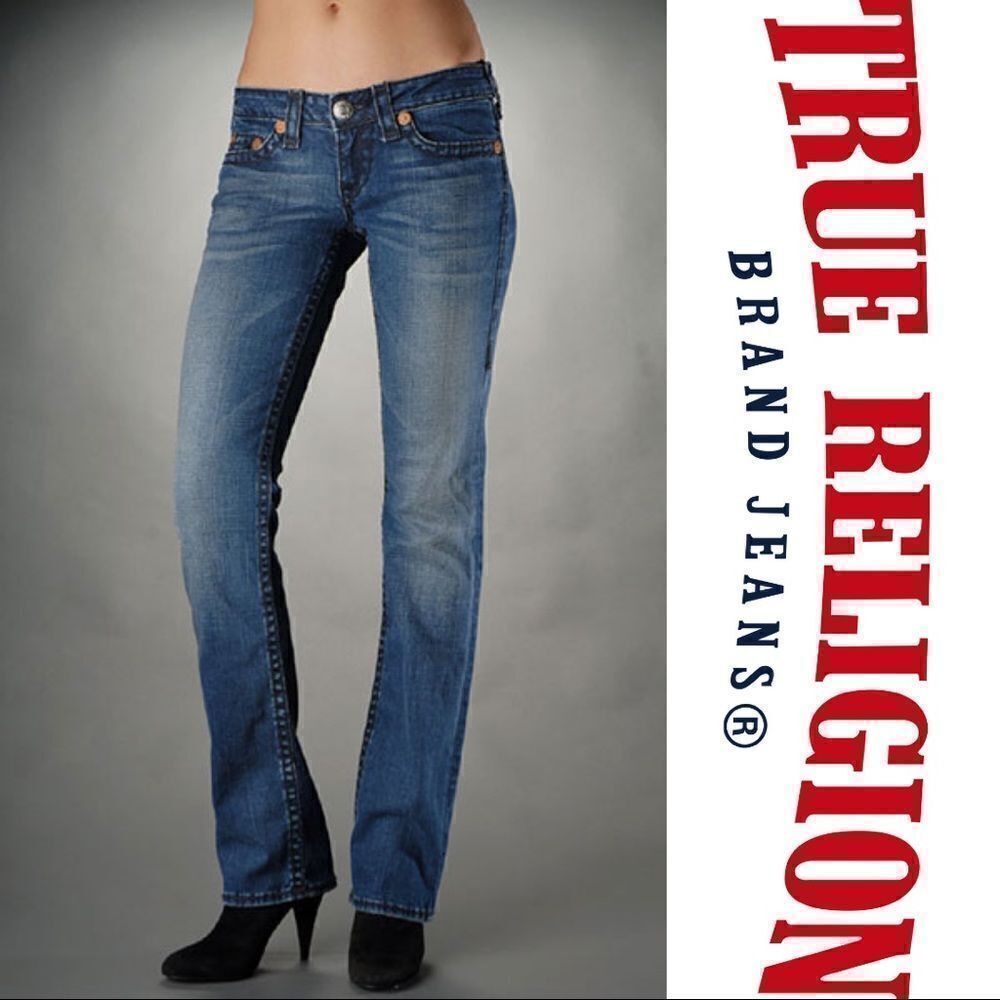 True Religion Straight Leg Flap Pockets Denim Jeans - Women’s 24